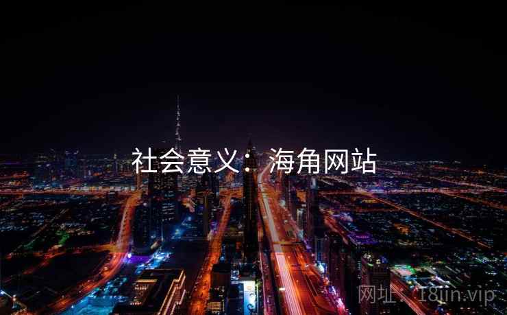 社会意义:海角网站
